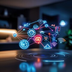 Poster - Digital Connection and Technology Concept Illustration