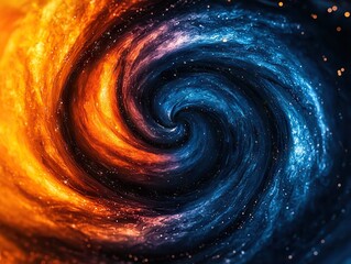 Aufkleber - Galactic swirl event cosmic space abstract visual colorful environment dynamic viewpoint cosmic energy concept