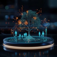 Poster - Digital Representation of a Growing Connected Tree