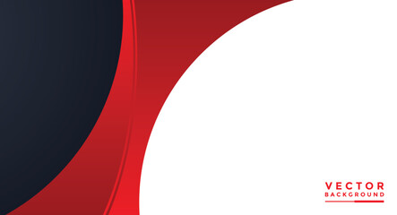 Aufkleber - Red and black background graphics of vector illustrations for messages and infographic message board designs.