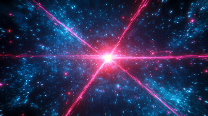 Wall Mural - Galactic Explosion in Deep Space