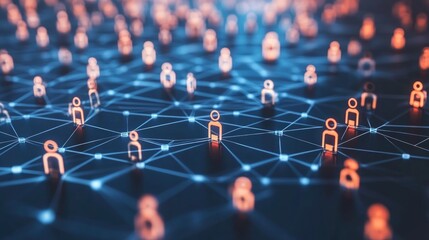Poster - Global Network Connection, Digital Human Interaction