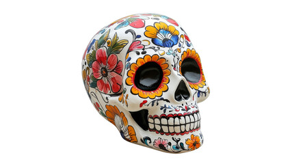 Cultural heritage colorful skull