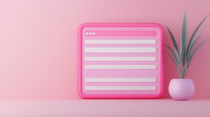 Poster - ADS concept. Sleek and Minimalist Search Engine Result Page UI Design