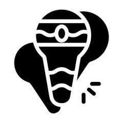 Poster - Maracas Solid Icon