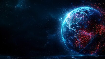 Poster - A stunning visual of planetary consciousness space digital art cosmic environment futuristic viewpoint