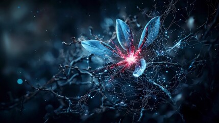 Leinwandbilder - Renewable energy visualization digital art abstract futuristic environment close-up concept