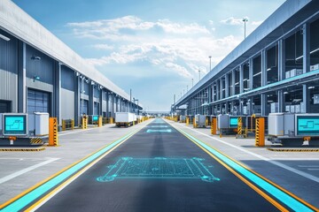 Poster - Machine learning predicts collisions in clean logistics hub.