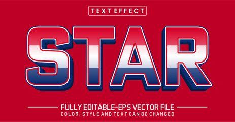 Poster - Star font Text effect editable