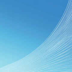 Poster - Minimalist Abstract: White Lines on Gradient Blue Background Creating a Modern Aesthetic 