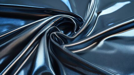 Aufkleber - Shimmering Blue Satin Fabric Texture with Smooth and Glossy Finish for Elegant Backgrounds