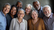 © Galina Barbash - Diverse group of elderly people smiling warmly together