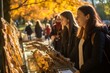 © larisikstefania - group students looking at an open-air archaeological site display