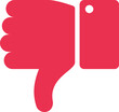 © Tartila - Red thumbs down sign representing disapproval, negative feedback, or dislike, commonly used in social media and online platforms for expressing negative sentiment