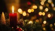 © Chayanin Wongpracha - christmas candlelight scene with decorations