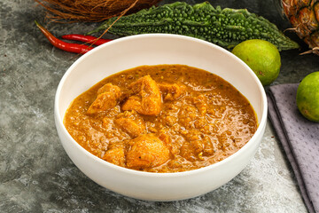 Wall Mural - Indian cuisine - spicy chicken curry