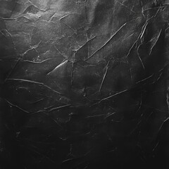 Aufkleber - Dramatic Black Texture with Wrinkled Surface and Subtle Highlights - Abstract Dark Background
