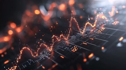 Poster - Dynamic Financial Market Trend Analysis with Vibrant Graph Visualization