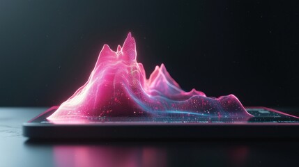 Poster - Captivating Cosmic Energy Field Dynamic Fusion of Light Color and Motion