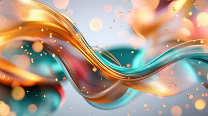 Poster - Captivating Fluid Motion and Dynamic Color Gradient Abstract