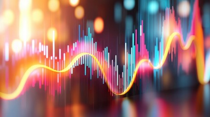 Poster - Dynamic Financial Data Visualization with Vibrant Graphs and Charts