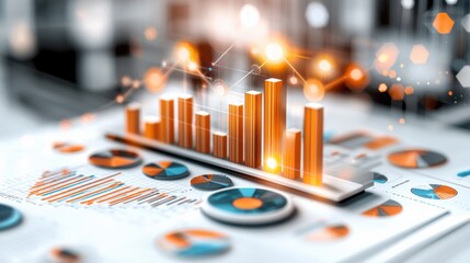 Poster - Insightful Financial Analytics Visualized on Digital Devices for Business Strategy and Decision Making