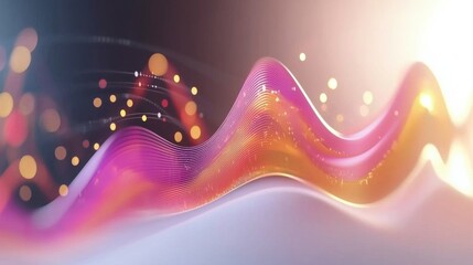Poster - Captivating Fluid Gradient Waves of Vibrant Luminous Colors and Mesmerizing Digital Fractals