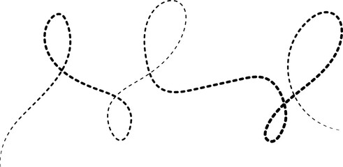 Aufkleber - Spiral dashed lines shape, curl, curve, twirl