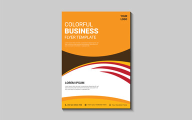 corporate business flyer design template