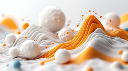Poster - Mesmerizing Fluid Waves of Vibrant Color in a Digital Abstract Composition
