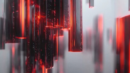 Poster - Mesmerizing Abstract Futuristic Glow and Light Digital Backdrop