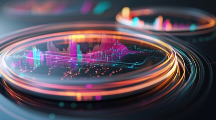 Poster - Captivating Futuristic Visualization of Dynamic Digital Finance and Exchange