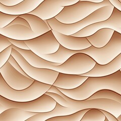 Aufkleber - Seamless Pattern Design Organic Waffle Texture with Curved Lines