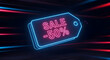 © LARTs Studio - Discover Our Vibrant Sale Tag Featuring an Amazing 50 Discount in EyeCatching Neon Style
