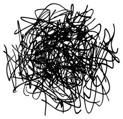 Wall Mural - png a scribble scribbles black lines.