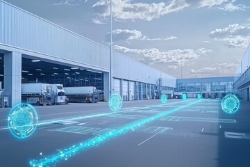 Poster - predictive systems in logistics hub prevent collisions via ml.