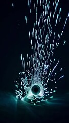 Poster - Mesmerizing Aqua Sparks