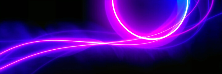 Wall Mural - abstract background of neon lights in motion