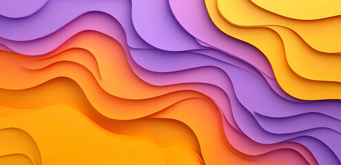 Poster - gradient background with vibrant colors of yellow, orange, and purple