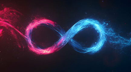 Aufkleber - digital art representation of an infinite symbol