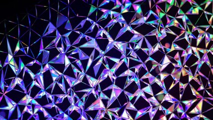 Poster - Colorful Triangle Dance