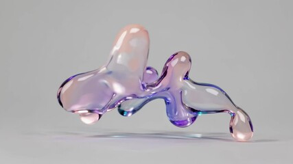 Leinwandbilder - Pastel Droplets Converge