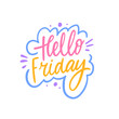 © Oktyabr - Welcome to Friday with this beautiful Handwritten Calligraphy Design that brings joy