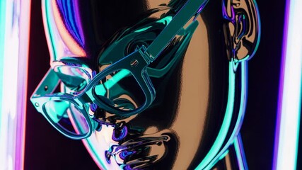 Poster - Futuristic Neon Elegance