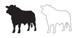 © Naseem - Farm Cow Icon - Minimalist Cow Drawing for Web - Cow Vector - Cow Illustration - Cow Vector - Cow Outline Vector - Cow Icon