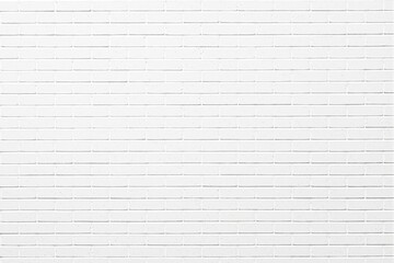 Poster - White brick wall background with light texture.