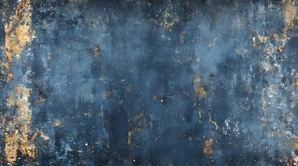 Leinwandbilder - Closeup view of an aged and weathered grunge metal surface with peeling paint oxidized patches and a rustic distressed texture  This moody