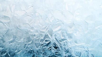 Poster - Elegant and Minimalist Abstract Background Featuring a Shiny Translucent Texture of Frozen Ice Crystals and a Intricate Crystalline Pattern