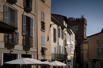 View of Monza city downtown near Milan