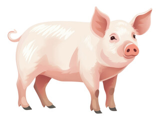 Canvas Print - PNG Pig animal mammal boar.